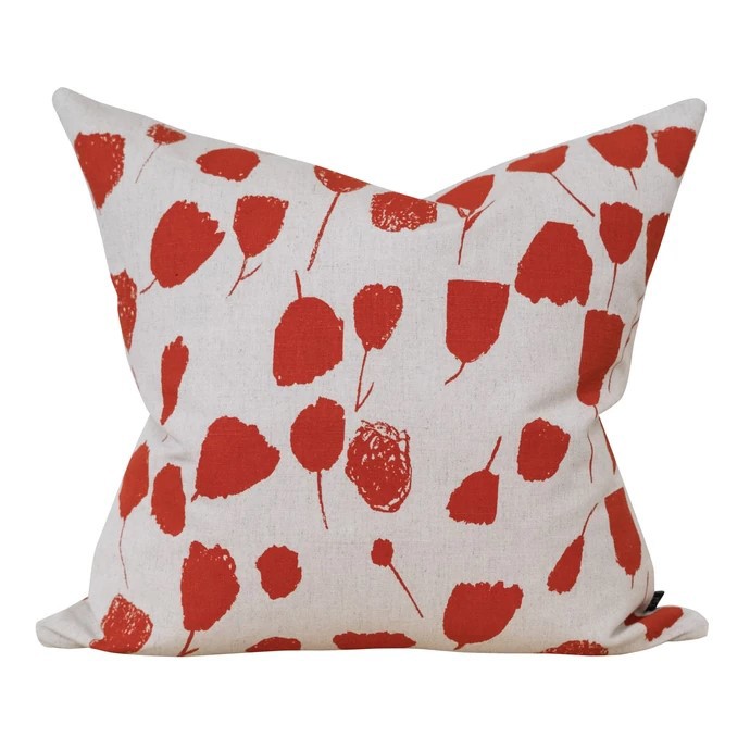 Lněný povlak na polštář Poppy Red, 1799 Kč, Bella Rose
