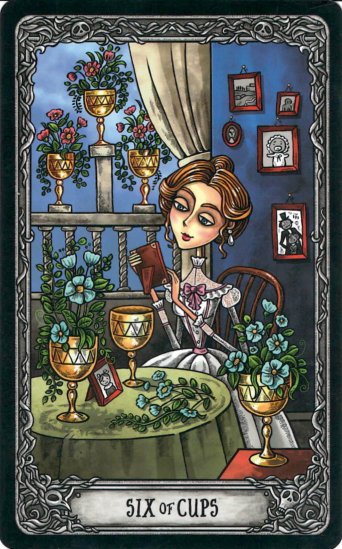 Tarot 6 pohárů Tarot 6 pohárů