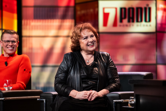 Naďa Konvalinková se pěkně rozpovídala v show 7 pádů Honzy Dědka
