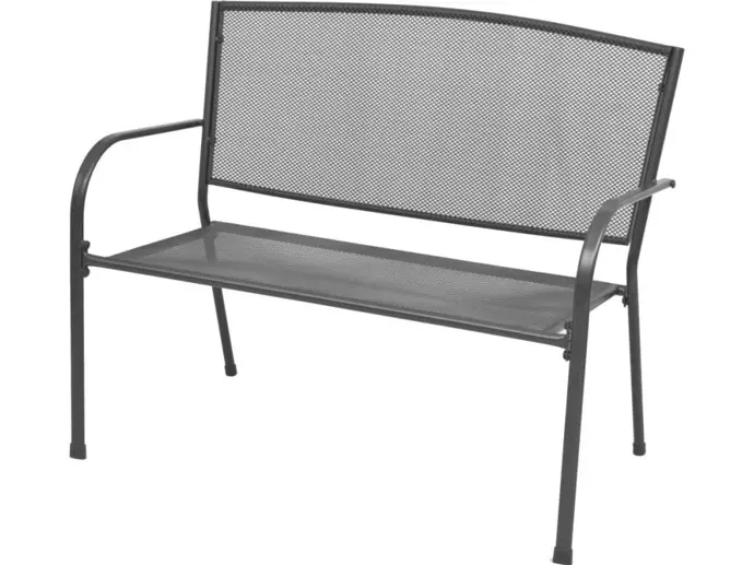 Zahradní lavice, ocel a pletivo, antracitová, vidaXL, 2917 Kč, home-decor.cz
