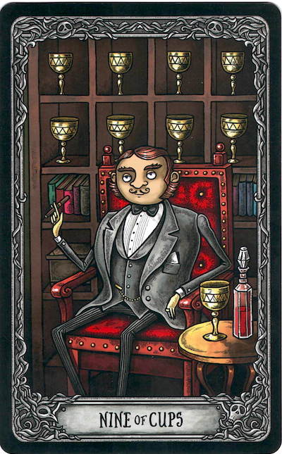 Tarot 9 pohárů Tarot 9 pohárů