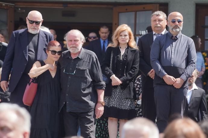 Igor na pohřbu Josefa Abrháma

