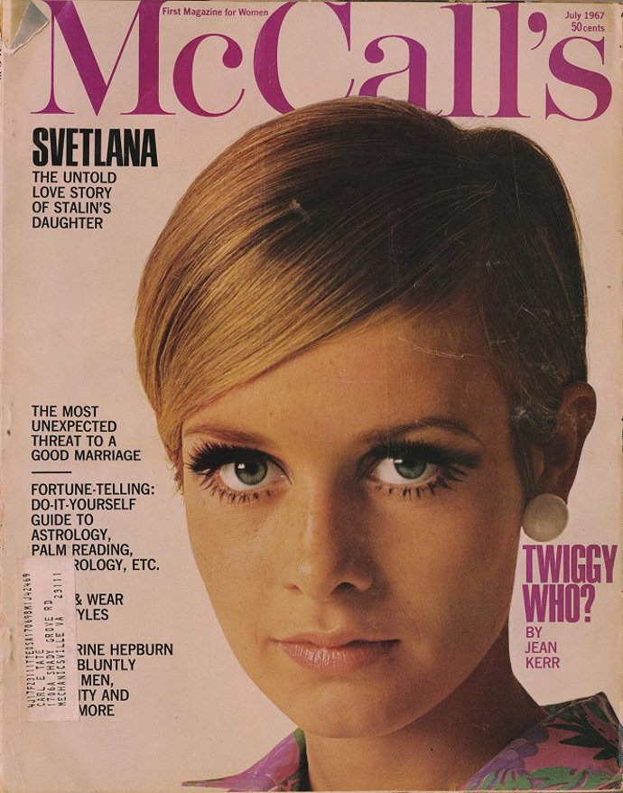 Twiggy se usmívala ze všech titulů časopisů. Twiggy se usmívala ze všech titulů časopisů.
