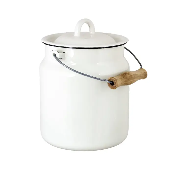 Smaltovaná konvice na mléko Emil Offwhite, 3 l, 1229 Kč, Bella Rose
