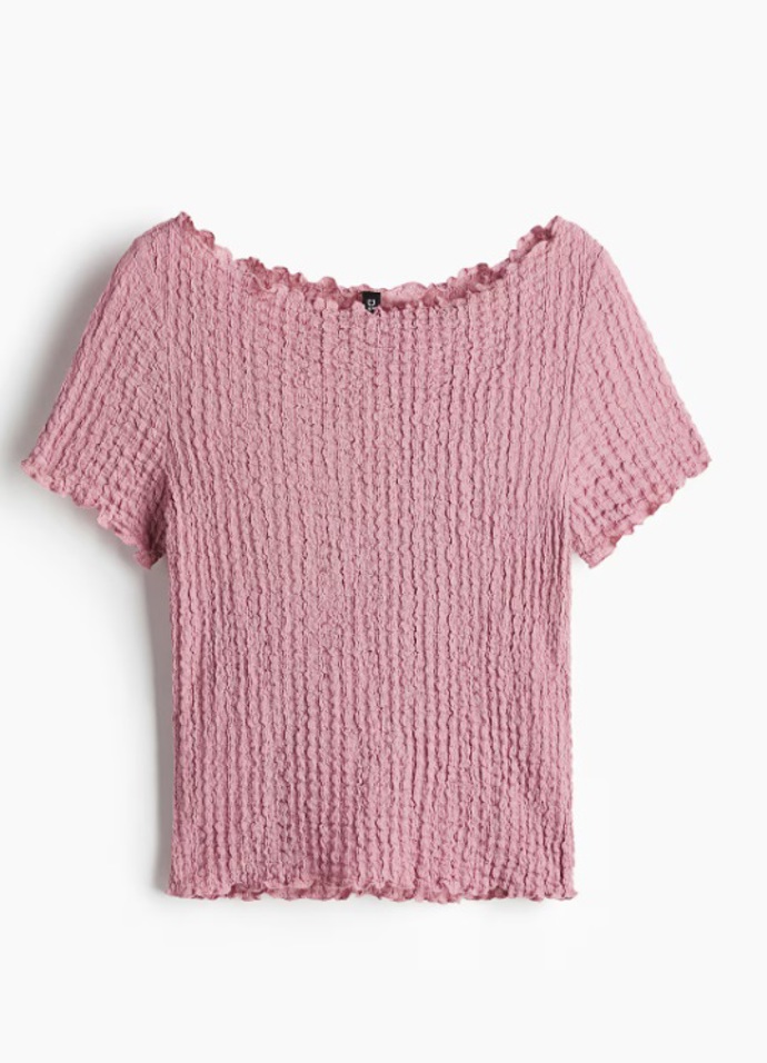 Mačkaný top, H&M, 239 Kč
