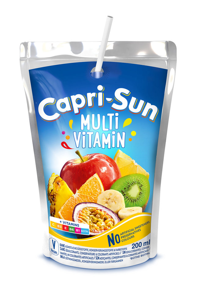 Capri-Sun 0,2 l, Vitar, 13,50 Kč

Oblíbená ovocná pitíčka v praktickém obalu o objemu 0,2 litru se vejdou kamkoli, třeba i do kapsy. Obsahují nejméně 10 % ovocné složky a nenajdete v nich žádné konzervanty, syntetická barviva ani umělá aromata. Jen ovocné osvěžení v balení, díky kterému vydrží nápoj déle chladný.
