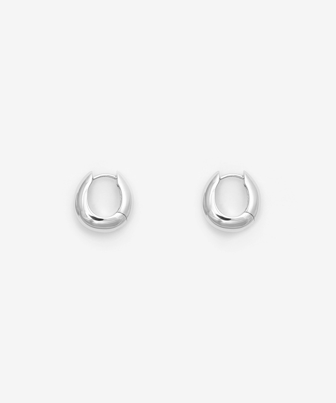Chunky Hoops náušnice stříbro, Loro Oro, 1390 Kč
