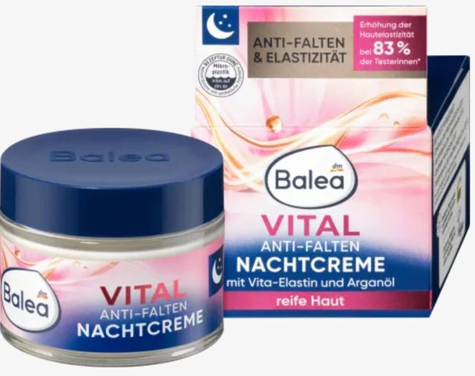 Noční krém Vital, Balea, 65 Kč

Balea Vital regenerační noční pleťový krém je speciálně vytvořen pro zralou pleť. Díky bohatému složení podporuje vlastní regenerační proces pokožky a viditelně redukuje hloubku vrásek. Obsažený cenný arganový olej chrání pokožku před vysušením a rozjasňuje ji.

Prodává drogerie dm.
