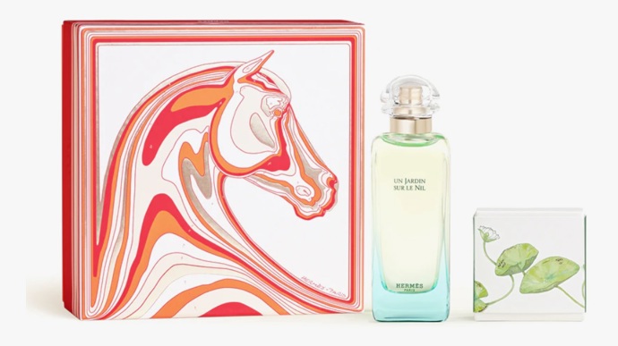 Dárková sada květinové vůně s mýdlem, HERMÈS, 3 240 Kč
