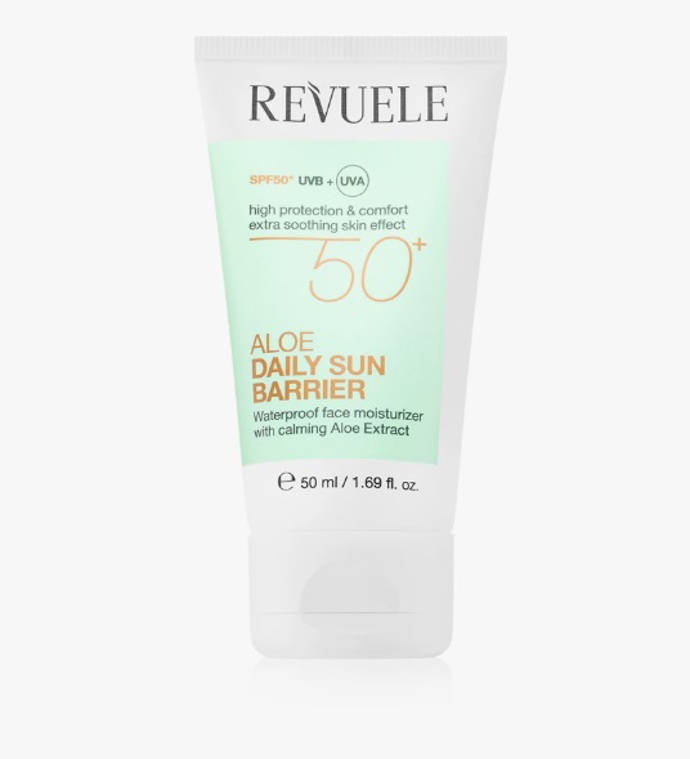 Zklidňující denní krém SPF 50+, Revuele, 68 Kč
