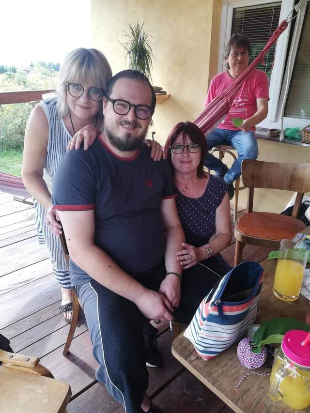 Marie Stypková se synem Davidem a rodinou
Marie Stypková se synem Davidem a rodinou