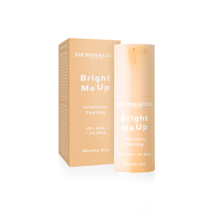 Dermacol Bright me up intenzivní peeling

Intenzivní peeling s AHA a BHA kyselinami šetrně odstraňuje odumřelé buňky, vyhlazuje a rozjasňuje pleť, redukuje nedokonalosti a zároveň ji zklidňuje i hydratuje.

30 ml za 299 Kč

www.dermacol.cz
