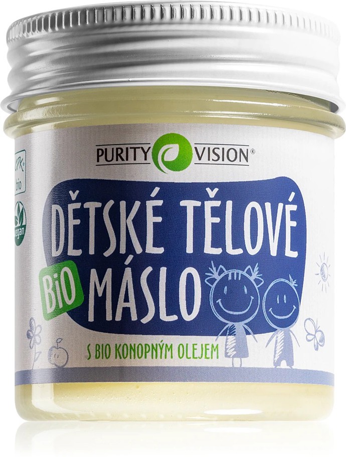 Dětské tělové máslo s CBD, Purity Vision, 439 Kč
