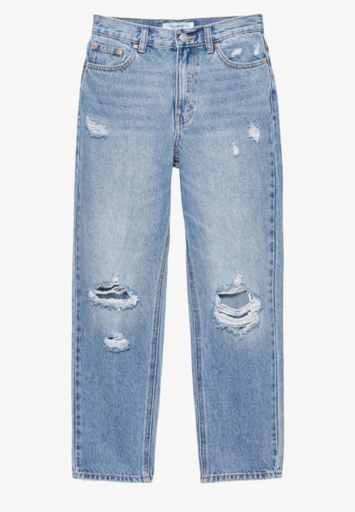 Rovné džíny, PULL&BEAR, 699 Kč
