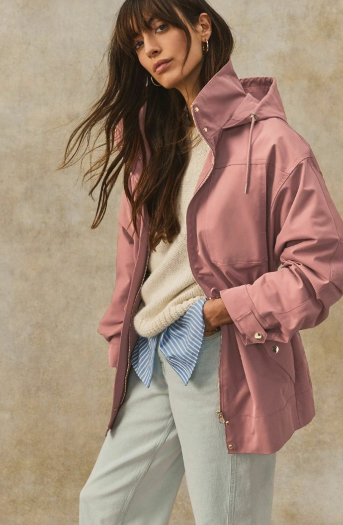 Růžová parka, Next, 1 420 Kč
