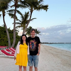 S manželem Milošem Čermákem na Bahamách
S manželem Milošem Čermákem na Bahamách
