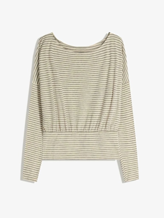 Volně střižená halenka s lemem, Bershka, 499 Kč
