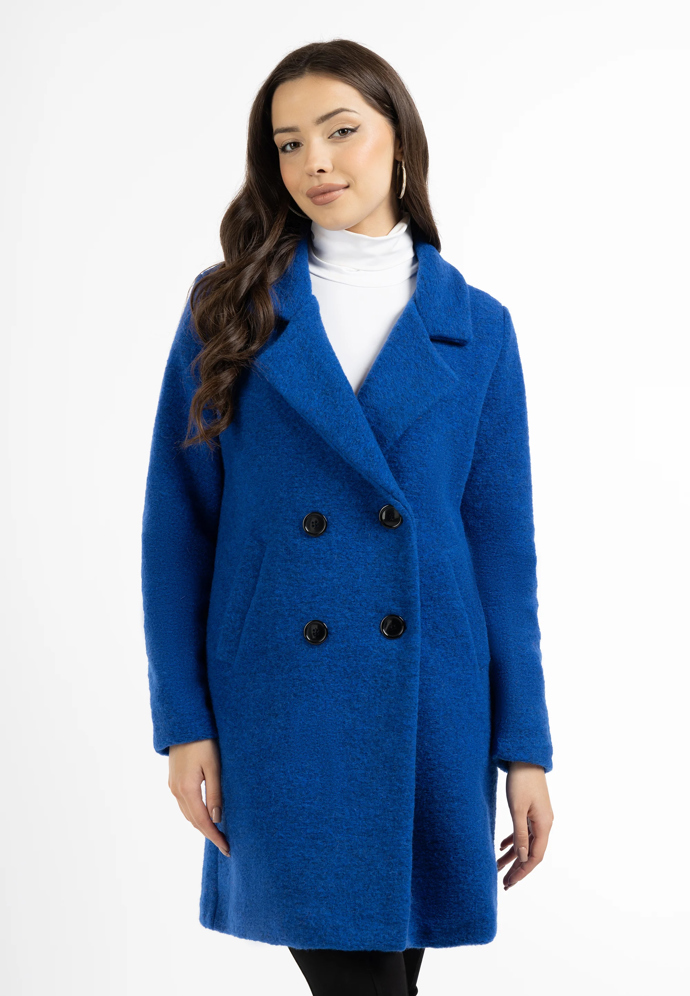 Modrý kabát, Faina/Zalando, 5799 Kč
