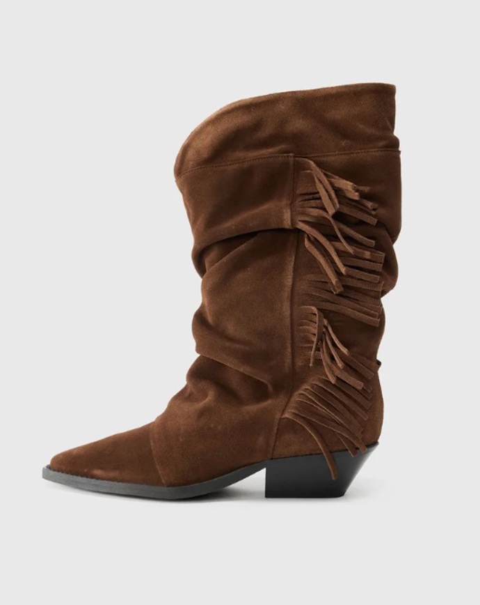 Slouchy kozačky v boho chic stylu, Pavement, 4 734 Kč
