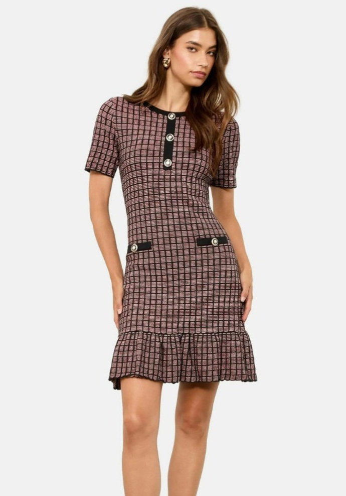 Elegantní šaty s knoflíky, Lipsy, 1 255 Kč
