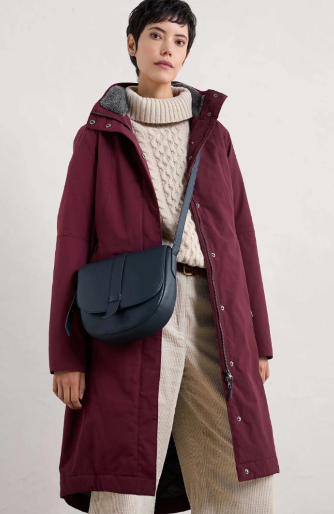 Parka v odstínu bordó, Seasalt Cornwall, 5 151 Kč
