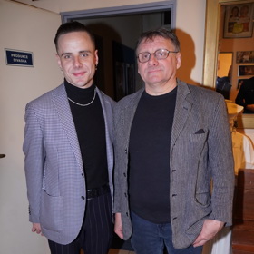 Antonín s tatínkem Radkem
