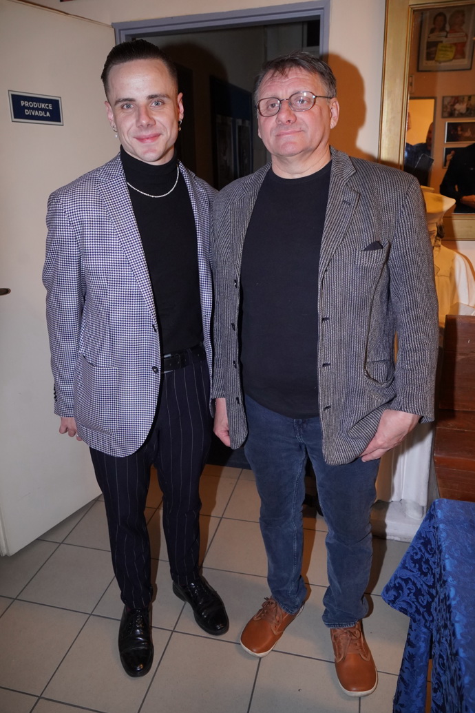 Antonín s tatínkem Radkem
