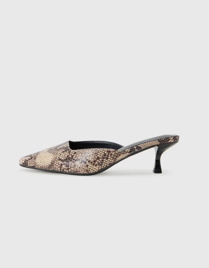Kitten heels s hadí kůží, RAID, 450 Kč

