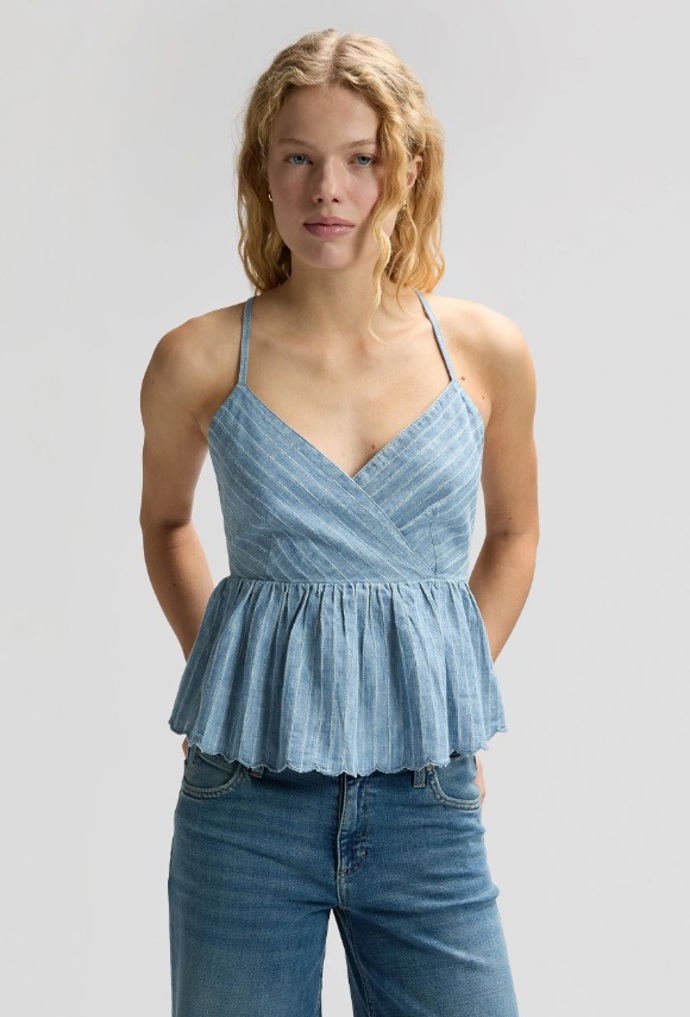 Peplum top na ramínka, Lee, 880 Kč

