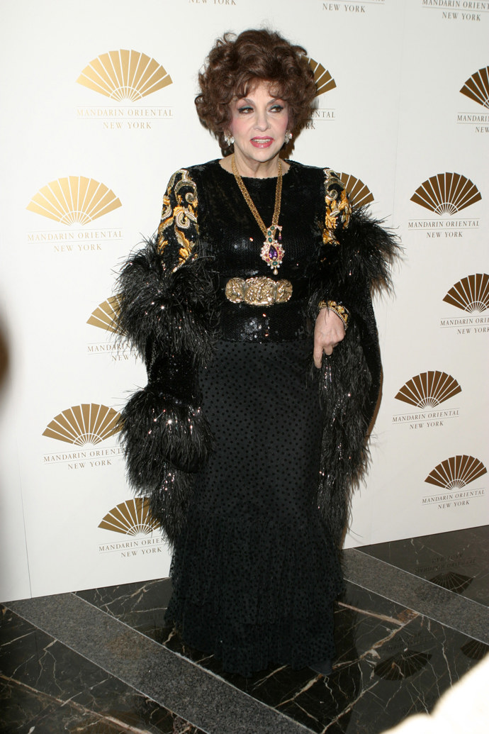 Gina Lollobrigida si potrpěla také na výrazné šperky. 
