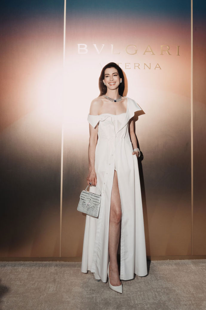 V outfitu Gap by Zac Posen na uvedení High Jewelry kolekce klenotnického domu Bulgari v Římě v roce 2024.
V outfitu Gap by Zac Posen na uvedení High Jewelry kolekce klenotnického domu Bulgari v Římě v roce 2024.