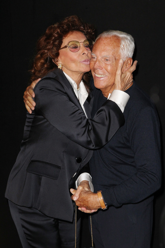 Sophia Loren a Giorgio Armani
Sophia Loren a Giorgio Armani