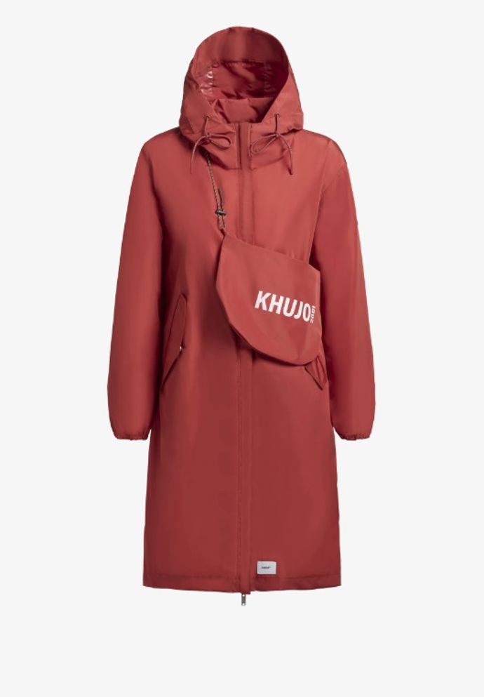 Sportovní parka v odstínu cihlově červené, Khujo, 1 743 Kč
