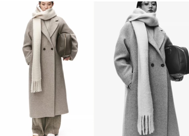 Kabát z vlněné směsi, H&M, 4 299 Kč
