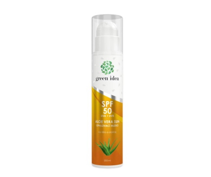 Green idea Aloe Vera Sun SPF 50
Green idea Aloe Vera Sun SPF 50 je přírodní opalovací mléko, které chrání před UVA i UVB zářením, hydratuje pokožku a je odolné vůči vodě, potu i písku.
200 ml za 298 Kč
www.greenidea.cz
Green idea Aloe Vera Sun SPF 50
Green idea Aloe Vera Sun SPF 50 je přírodní opalovací mléko, které chrání před UVA i UVB zářením, hydratuje pokožku a je odolné vůči vodě, potu i písku.
200 ml za 298 Kč
www.greenidea.cz