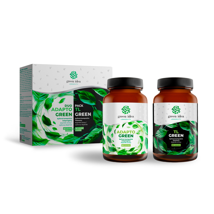 Výhodný set originálních bylinných kompozic pro pohodu a vitalitu Green idea Longevity duopack obsahuje bylinné doplňky stravy Adapto Green – podpora odolnosti organismu a celkové vitality a TL Green – na podporu činnosti enzymu telomeráza a podporu buněčného zdraví.

Cena: 1498 Kč, greenidea.cz
