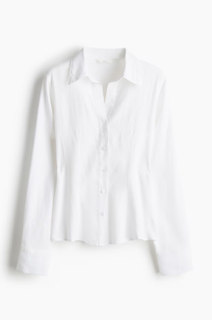 Košile z lněné směsi, H&M, 599 Kč
