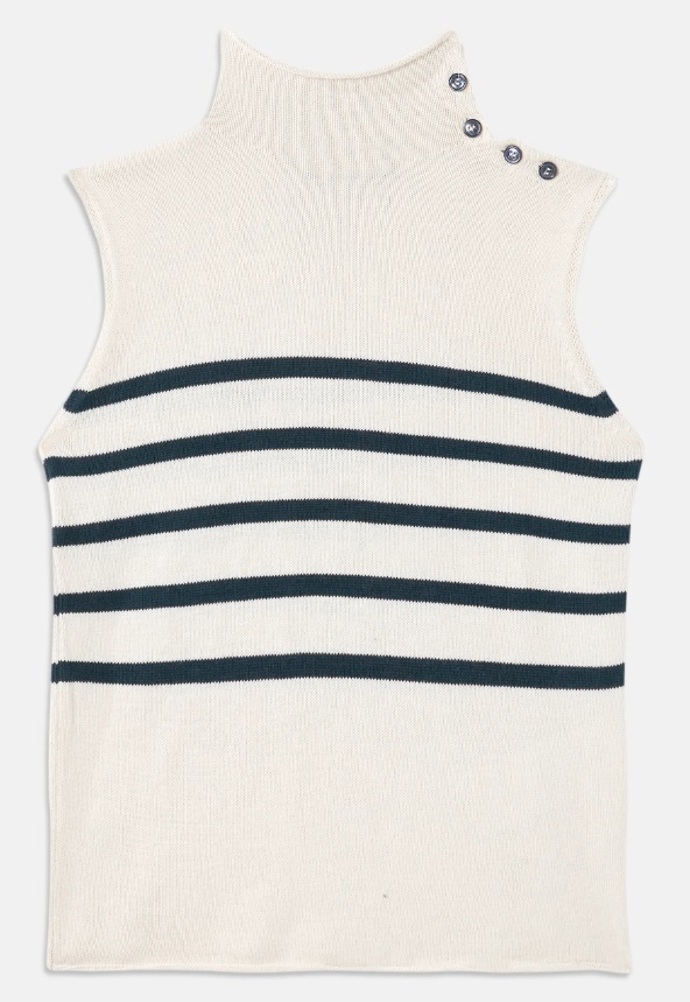 Luxusní pletený pruhovaný top, WEEKEND MaxMara, 4 700 Kč
