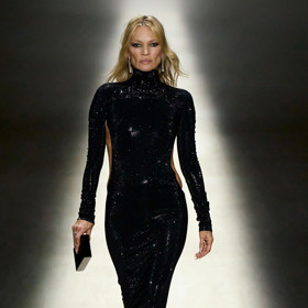 Kate Moss na přehlídce Gucci, podzim/zima 2026/2027
