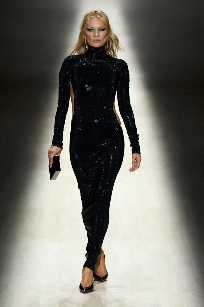 Kate Moss na přehlídce Gucci, podzim/zima 2026/2027

