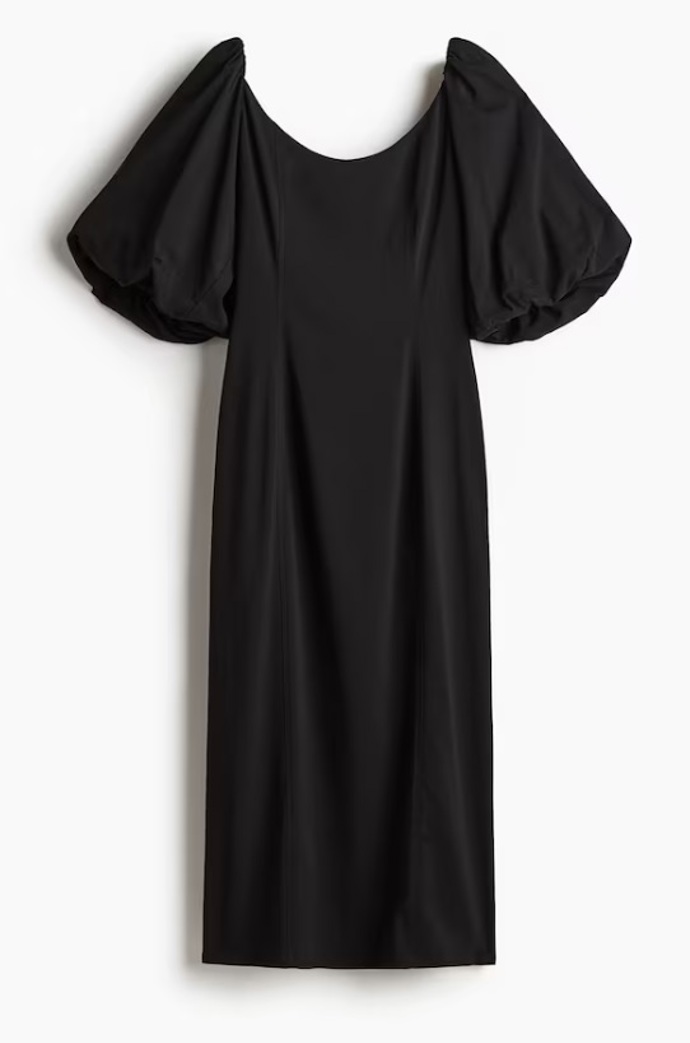 Šaty s balonovým rukávem, H&M, 959 Kč
