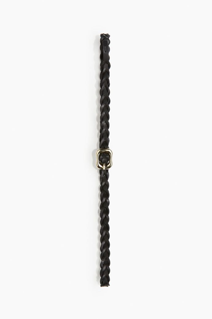 Splétaný kožený pásek, H&M, 479 Kč
