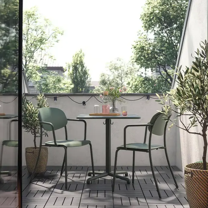 Stůl a 2 židle, VISINGSÖ / VISINGSÖ, 5 390 Kč
