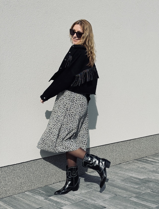 Styling kovbojských bot podle Lucie 
