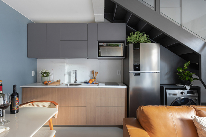 Původní mezonet rozšířili tak, aby na 44 m² vznikl plnohodnotný byt 