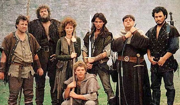 Michael Praed a herci z Robina Hooda Michael Praed a herci z Robina Hooda
