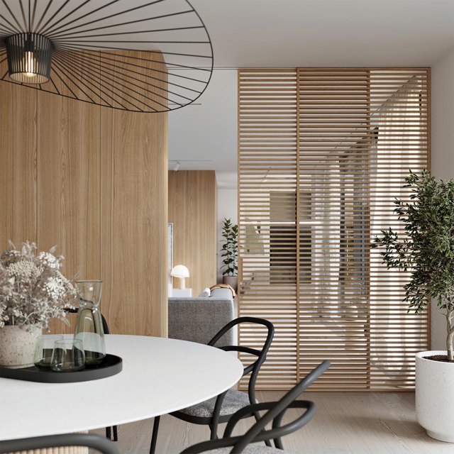 Posuvné dveře IDEALINE WOOD v posuvu do stropu PREMIUM Posuvné dveře IDEALINE WOOD v posuvu do stropu PREMIUM