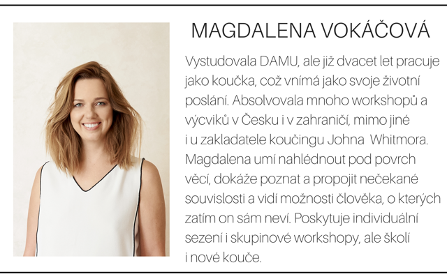 MAGDALENA VOKÁČOVÁ: 10 mýtů o koučování