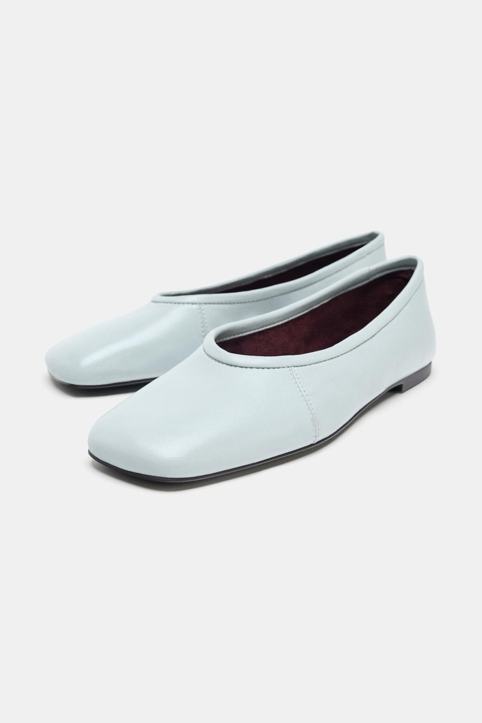 Kožené baleríny, Zara, 1299 Kč
