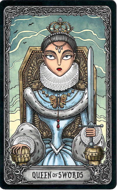 Tarot Královna mečů Tarot Královna mečů
